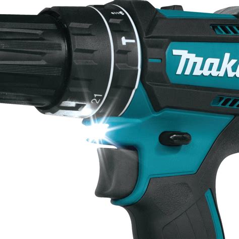 Makita Dhp482 Cordless Hammer Combi Drill 18v Lxt 13mm 12 Kit With Gigatools Industrial Center