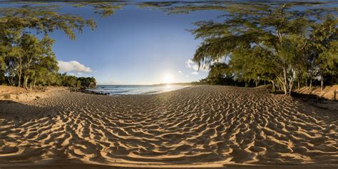 360 Hdri Panorama Of Kauai Beach In High 30k 15k Or 4k Resolution