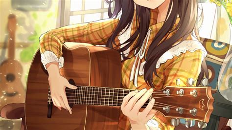 Anime Girl Guitar Wallpaper