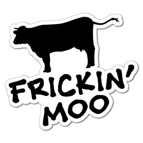 Frickin Moo Cow Sticker Decal 4x4 4wd Funny Ute Buy Online In Sri