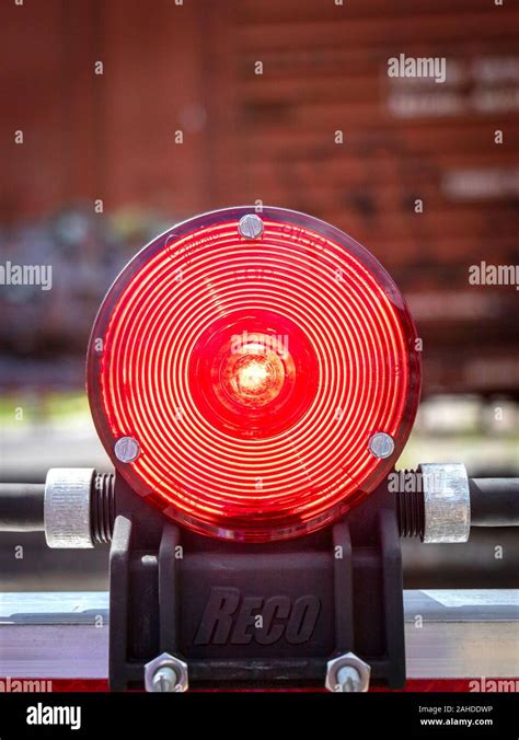 Red Flashing Warning Light Train High Resolution Stock Photography And