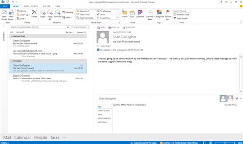 First Look Outlook 2013 Ars Technica