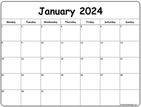 2023 Monthly Calendar With Monday As The First Day Monthly Monday