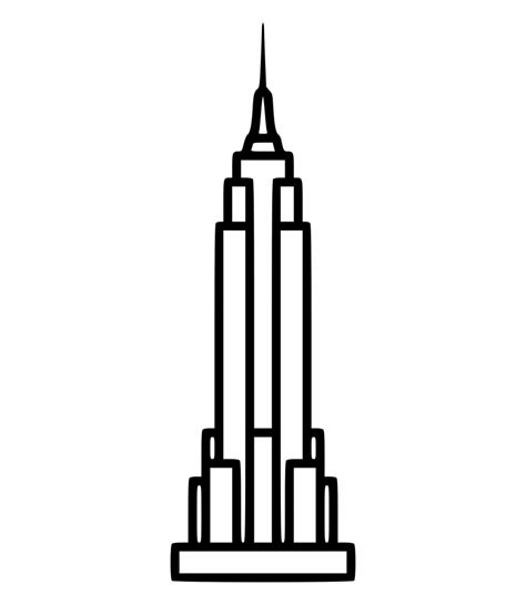 Empire State Building Silhouette Vector At Collection
