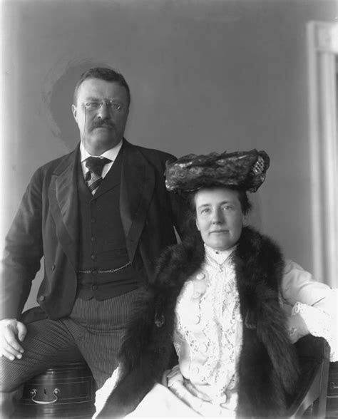 Theodore Roosevelt N 1858 1919 26th President Of The United States With His Wife Edith Kermit