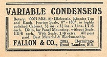 Wireless Ads 1922
