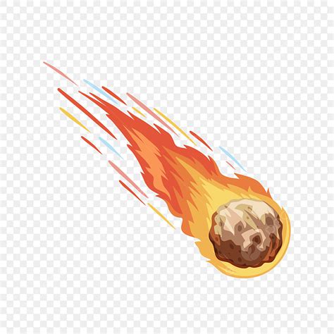 Cometic Vector Png Images Fireball Planet Planet Comet Halleys Comet