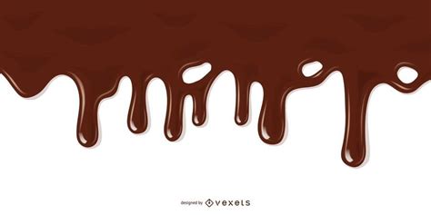 Realistic Melted Chocolate Illustration Vector Download