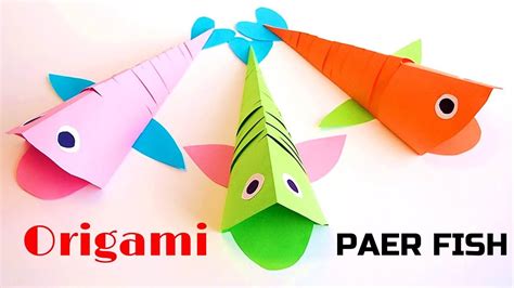 How To Make 3d Paper Fish Diy Origami Fish Making Easy Paper Crafts