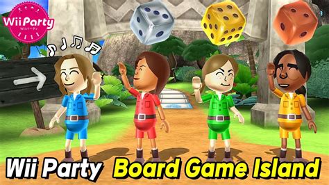 wii party board game island gameplay molina vs steph vs lucia vs george master com wii파티