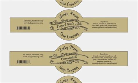 Choose the most fitting free label design templates from our collection for your business. Free Printable Cigar Band Soap Label Template … | мыло in ...