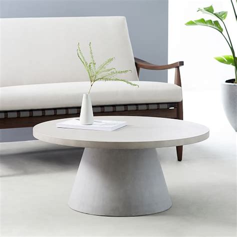 Concrete Pedestal Outdoor Round Coffee Table 3244 Coffee Table