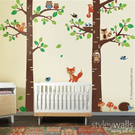 Check spelling or type a new query. Baum Waldwald Tiere Wandtattoo | Kinder zimmer ...