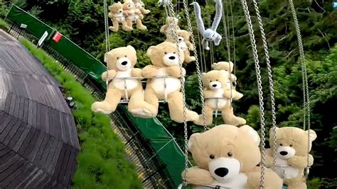 Dozens Of Teddy Bears Take Over Theme Park Super Swing And Its