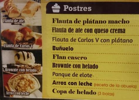 Arriba 69 Imagen Menu De Postres Thcshoanghoatham Badinh Edu Vn