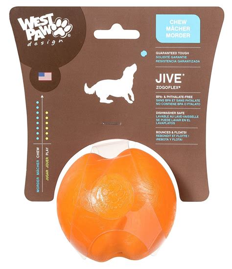 West Paw Jive Ball With Zogoflex Dog Toy 2 Inch