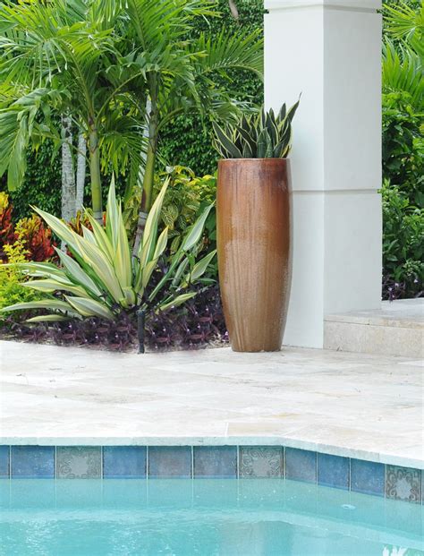 This Copper Colored Container Garden Coordinates With The Furniture At