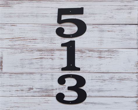 4 Inch Metal House Numbers And Letters Modern House Numbers Classic