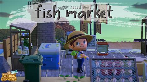 Fish Market Speed Build Animal Crossing New Horizons Youtube