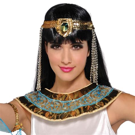 Ladies Egyptian Queen Cleopatra Roman Halloween Fancy Dress Costume Headpiece Ebay