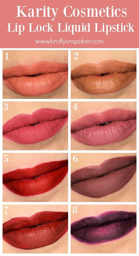 Karity Lip Lock Liquid Lipsticks Swatches Review Kindly Unspoken Cruelty Free Lipstick