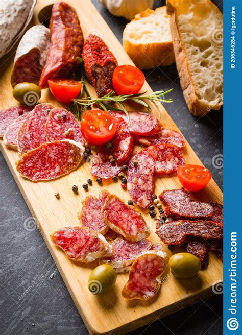 Cured Pork And Beef Sausages Stock Photo Image Of Sausages Cuts