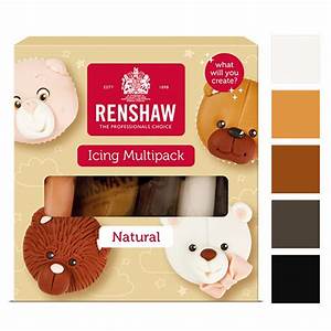 Renshaw Natural Colours Ready To Roll Icing 5x100g