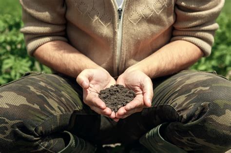 Premium Photo Soil In Hand