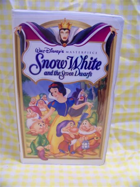 Snow White And The Seven Dwarfs Walt Disney 1994 Vhs Masterpiece