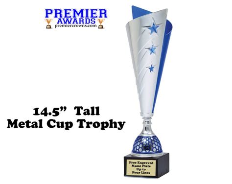 Metal Cup Trophy Beautiful Award For Any Event Pageant Etsy