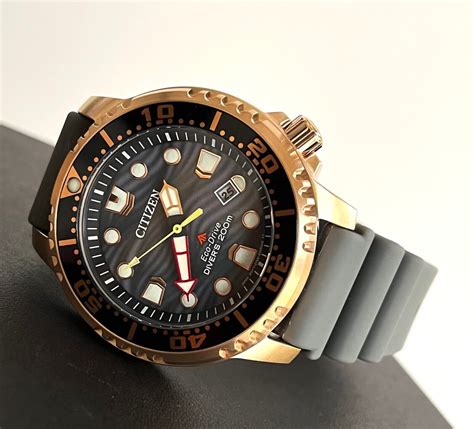 Citizen Promaster Diver Watch BN0163 00H Eco Drive Grey Rose Gold