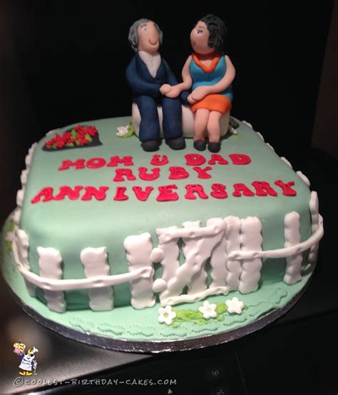 Coolest 40th Wedding Anniversary Cake... Coolest Birthday Cake Ideas