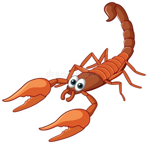 A Scorpion Animal Cartoon Character Stock Vector Illustration Of