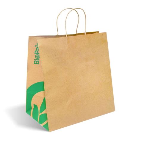 Jumbo Twist Handle Paper Bags Kraft 150 Pcs Plastic Free Paper Bags