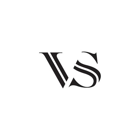 Vs Or Sv Letter Logo Design Vector 8518794 Vector Art At Vecteezy