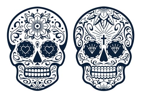 Dato che il 31 ottobre si avvicina sempre più, abbiamo deciso di scrivere un articolo sui tatuaggi che raffigurano i teschi messicani. Vector teschi messicani con modelli - Scarica Immagini ...