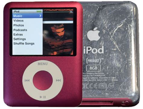 Apple Ipod Nano 3rd Generation Product Red 8gb Mb257lla Used And Refurb