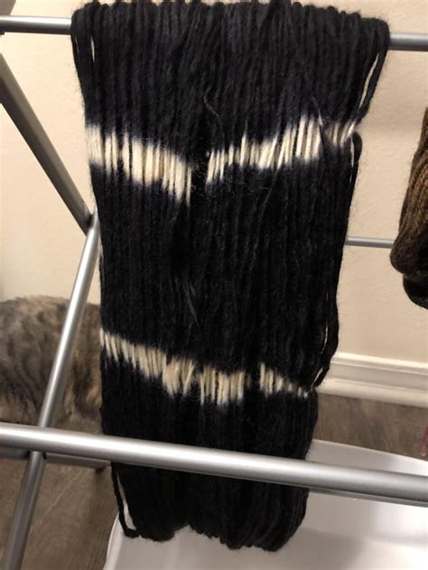 Opinions Needed I Just Finished Resist Dyeing This Yarn Black Should