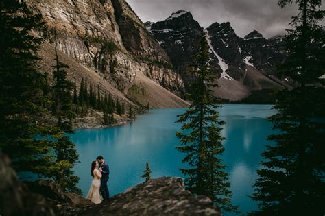 Couple At Lake Moraine Photo By Mcclintock Photography Agency
