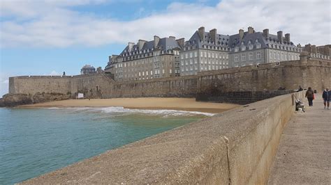 The City Walls Of Saint Malo Brittany France Europe