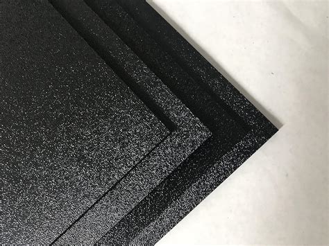 Abs Black Plastic Sheet 14 X 24 X 48 Textured 1 Side Vacuum Forming