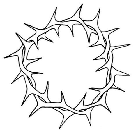 Give your little ones something to color christmas morning. Coloring Easter Week Coloring: Crown of thorns coloring