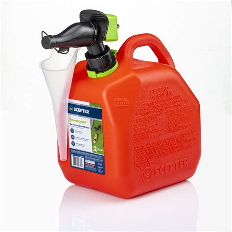 Buy Scepter 2 Gallon Smartcontrol Gas Can With Funnel Fr1g203 Red