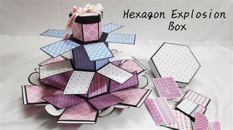 Explosion Box For Beginners How To Make Explosion Box Hexagon Tower