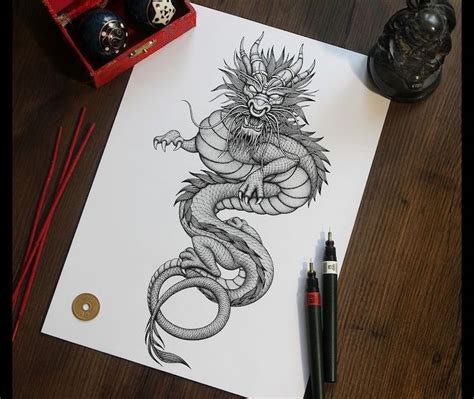 Chinese dragon tattoos have a cultural japanese red dragon tattoo illustration. 1001+ ideas and examples of the amazingly beautiful dragon ...
