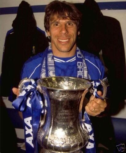 gianfranco zola with the fa cup chelsea football team football soccer gianfranco zola bristol