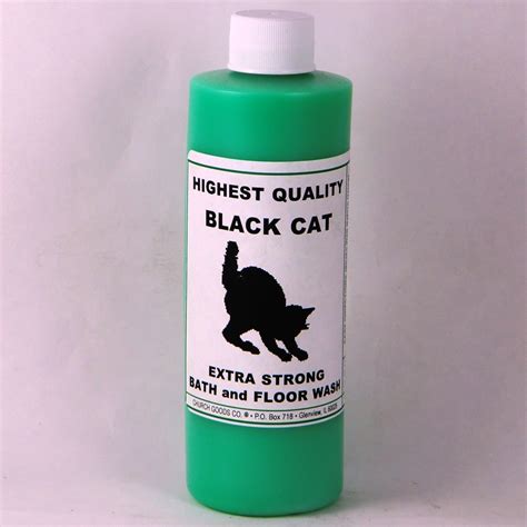 Black Cat Bath And Floor Wash Helps Draw Money And Luck Fast