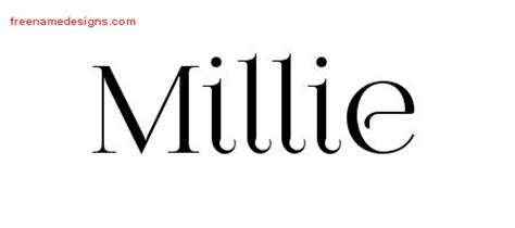 millie archives page      designs