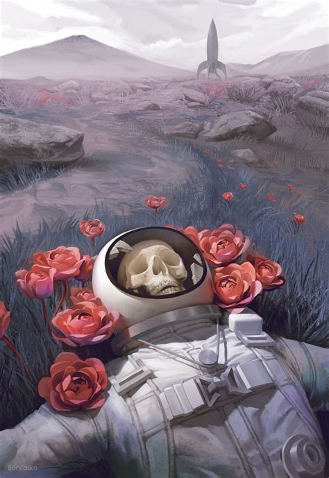 By Vadim Baydashnikov Astronaut Art Psychedelic Art