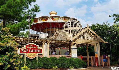 Magnificent Wave Carousel Flat Ride At Silver Dollar City Parkz